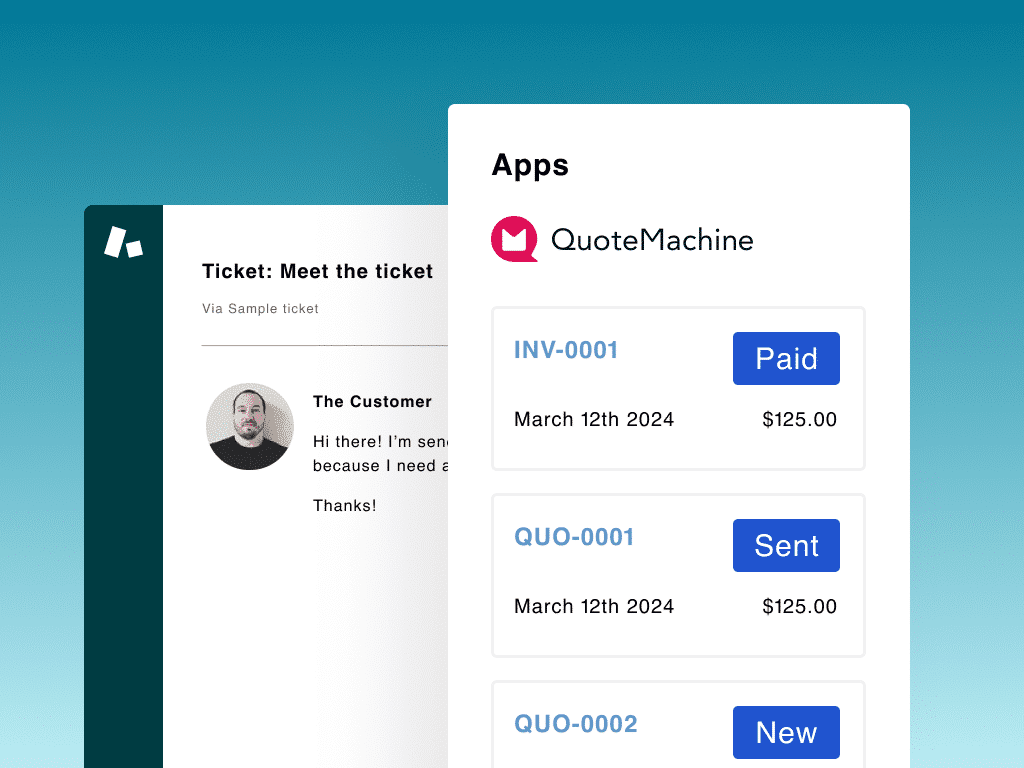 Transform your tickets into sales with QuoteMachine x Zendesk